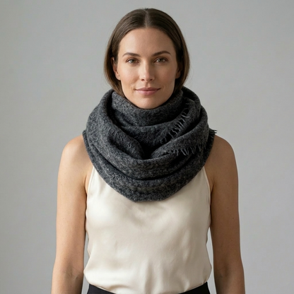 Pure 16-Micron Handknitted Cashmere Pashmina Shawl