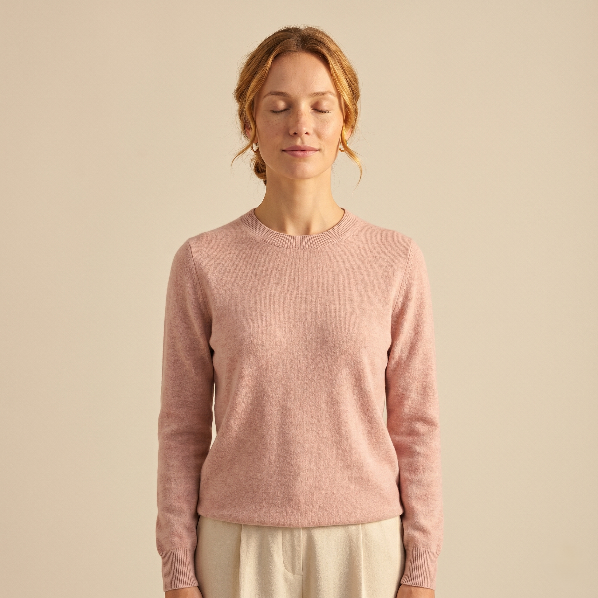 Himalayan Cashmere Original Crewneck Sweater For Women