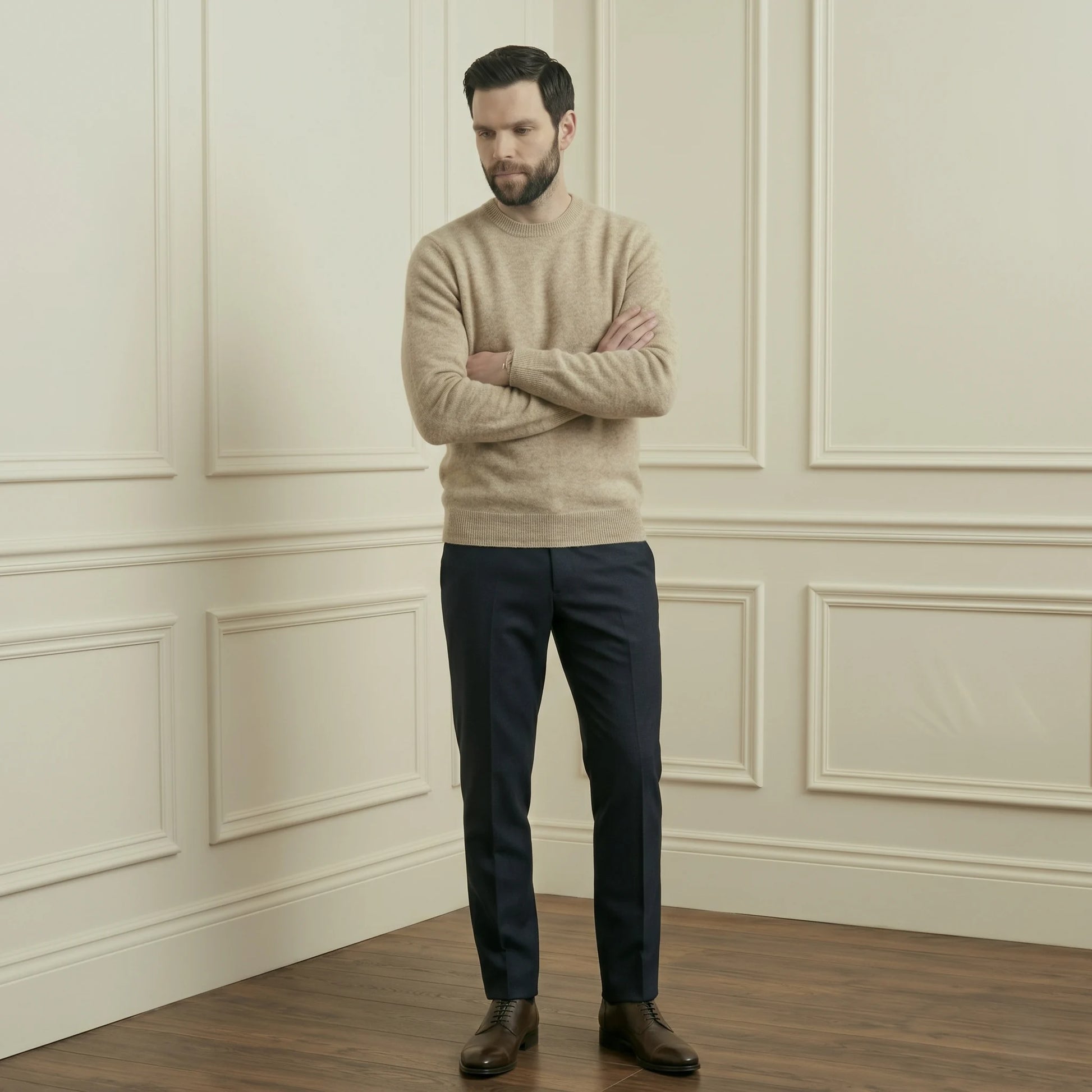 Authentic Oat Original Crewneck Himalayan Cashmere Sweater