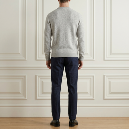 Executive Crewneck Undyed Himalayan Cashmere Sweater