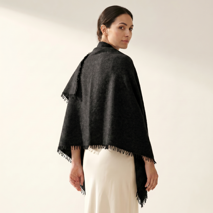 Pure 16-Micron Handknitted Cashmere Pashmina Shawl - 28×84 IN