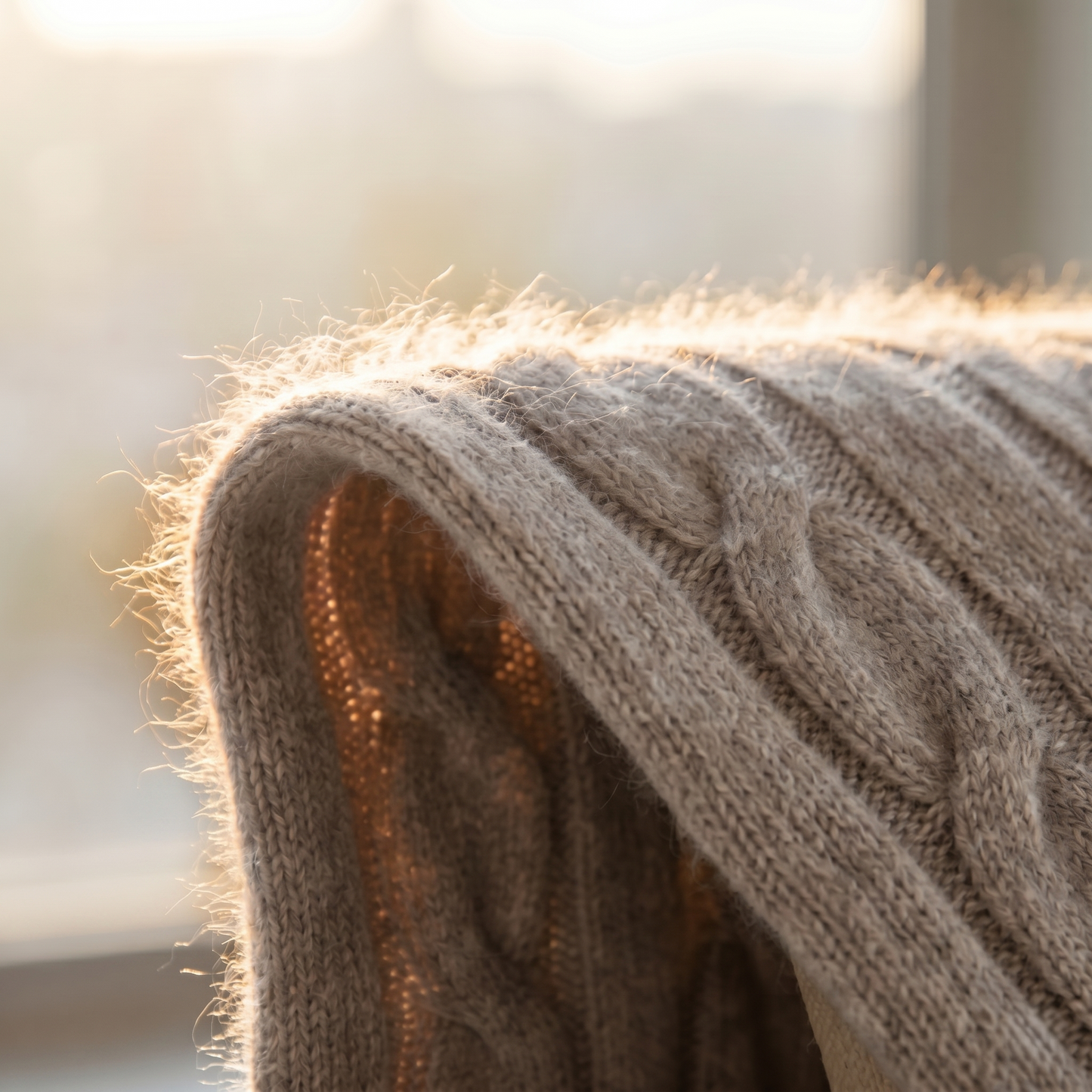 Heirloom Cable-Knit Pure Himalayan Cashmere Throw