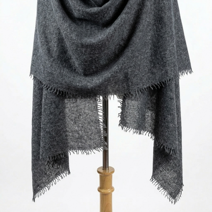 Pure 16-Micron Handknitted Cashmere Pashmina Shawl