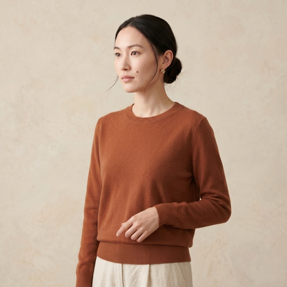 Himalayan Cashmere Original Crewneck Sweater For Women