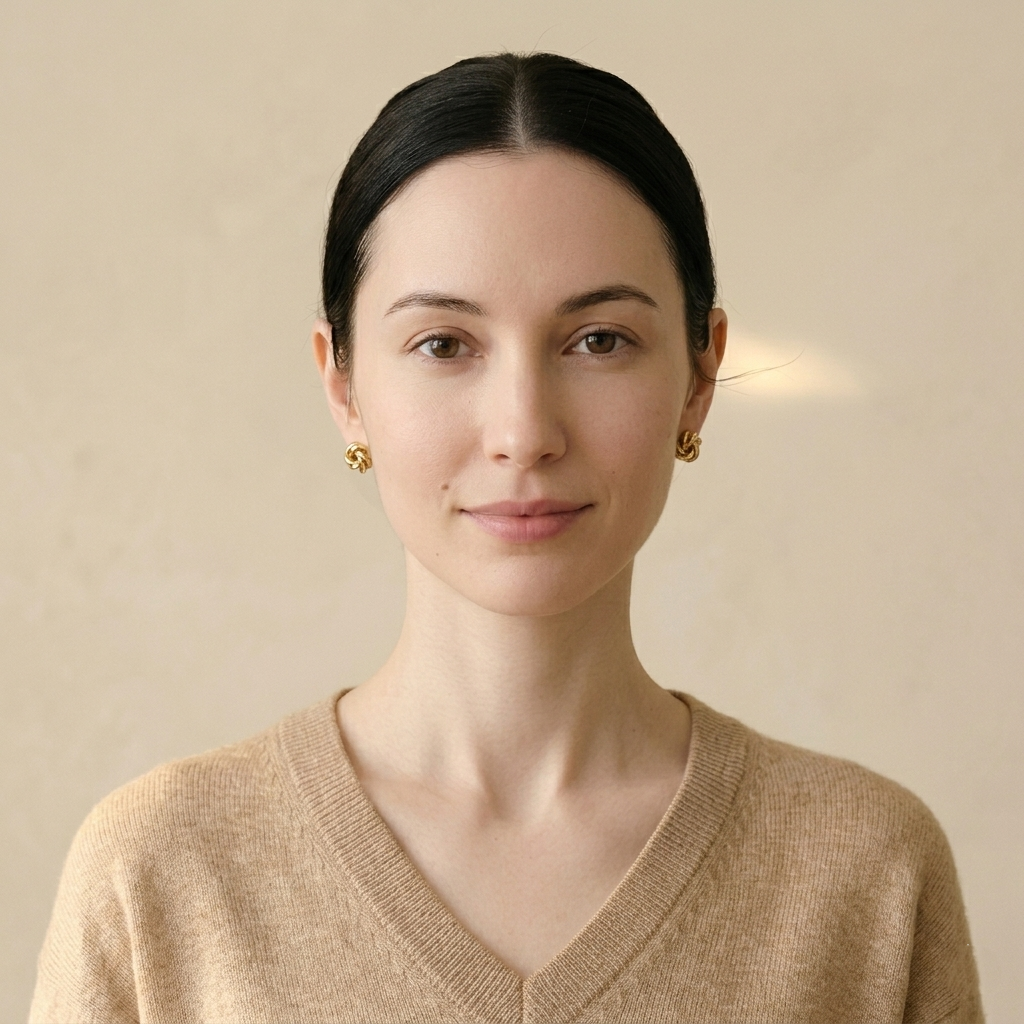 V - Neck Undyed Cashmere Sweater For Women