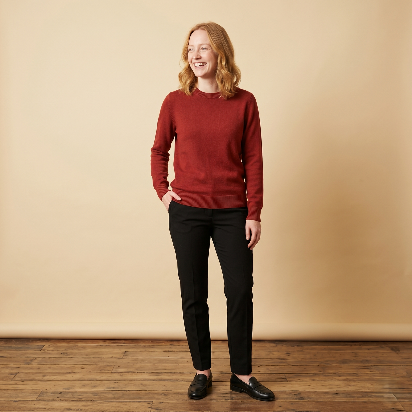 Himalayan Cashmere Original Crewneck Sweater For Women