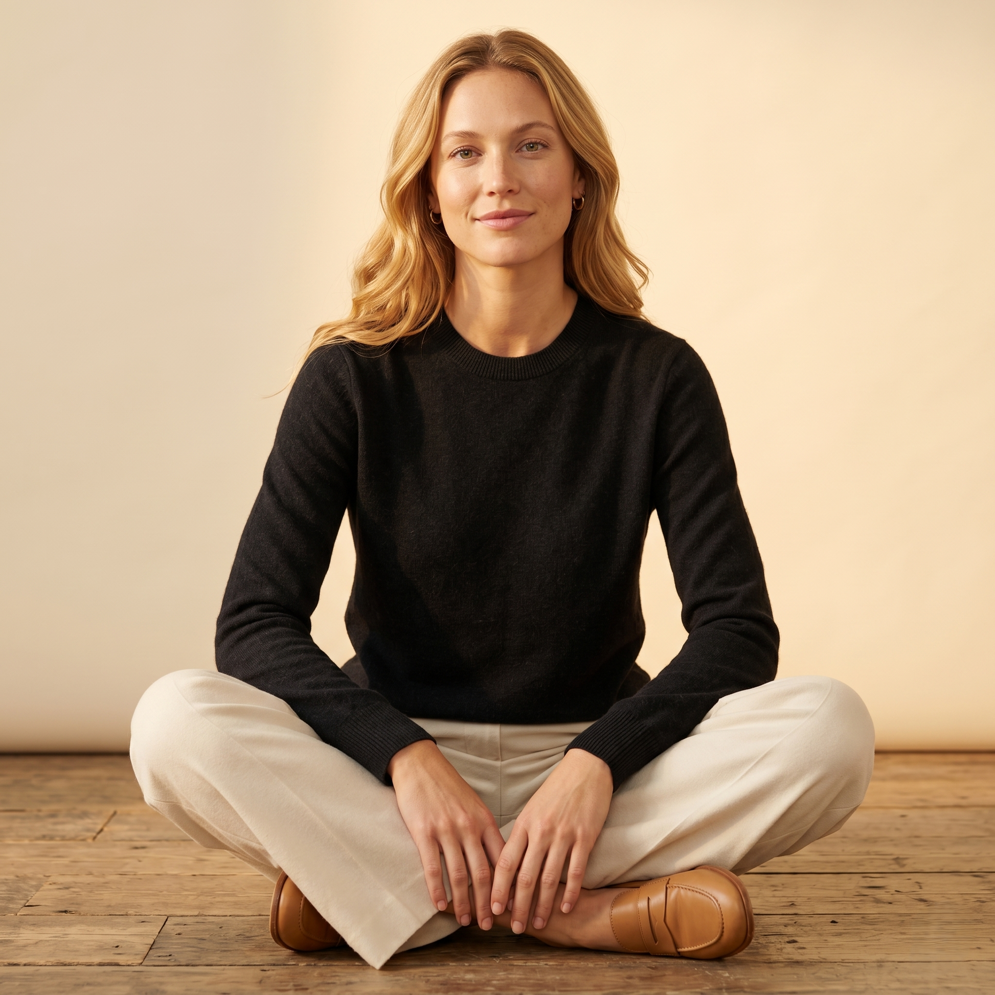 Himalayan Cashmere Original Crewneck Sweater For Women