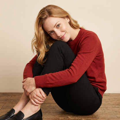 Himalayan Cashmere Original Crewneck Sweater For Women