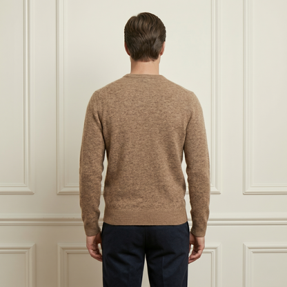 Executive Crewneck Undyed Himalayan Cashmere Sweater