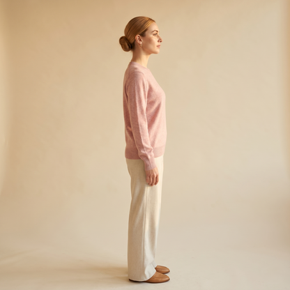 Himalayan Cashmere Original Crewneck Sweater For Women