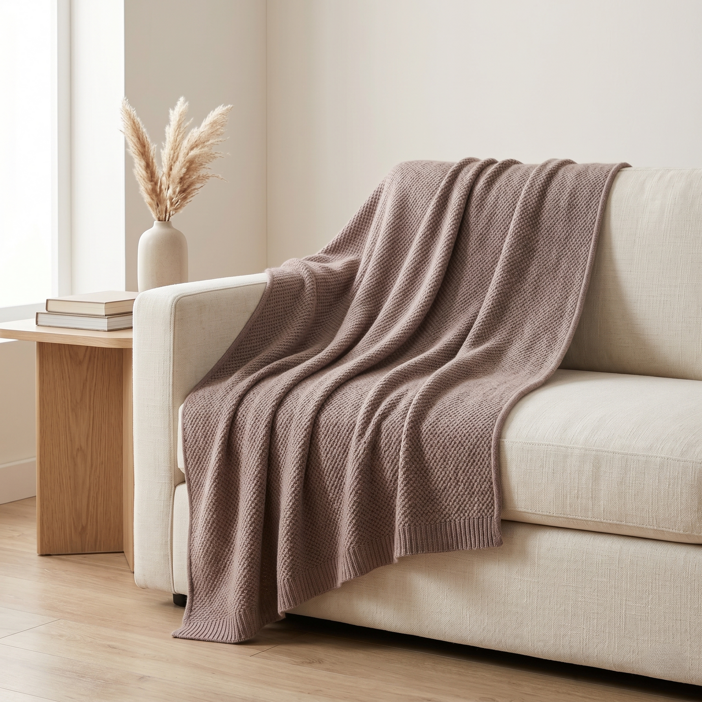 Heirloom Honeycomb Pure Himalayan Cashmere Throw