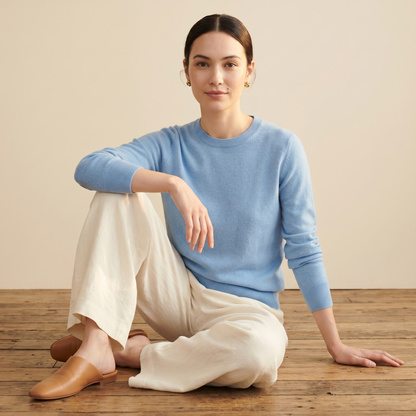 Himalayan Cashmere Original Crewneck Sweater For Women