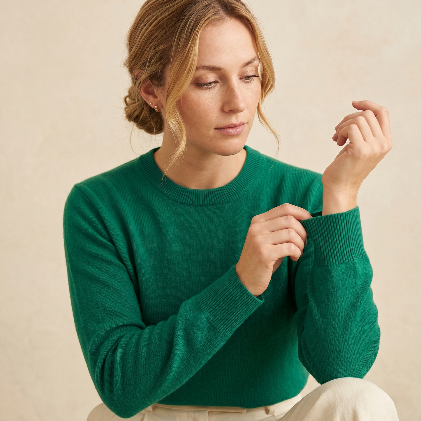Himalayan Cashmere Original Crewneck Sweater For Women