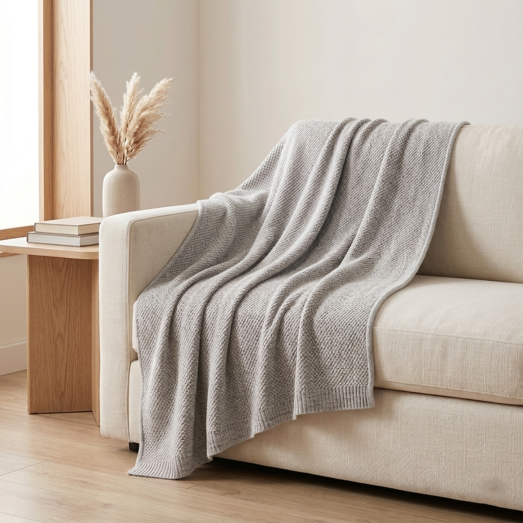 Heirloom Honeycomb Pure Himalayan Cashmere Throw