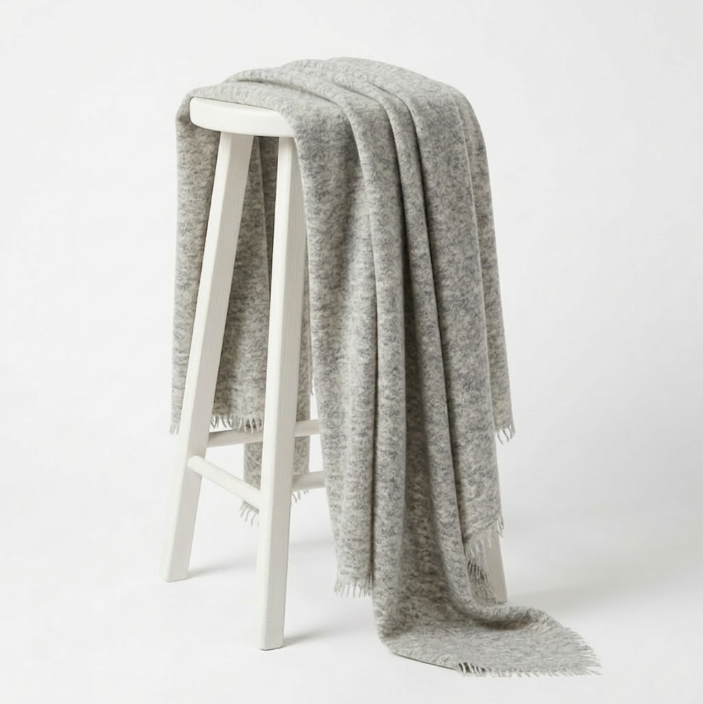 Pure 16-Micron Handknitted Cashmere Pashmina Shawl