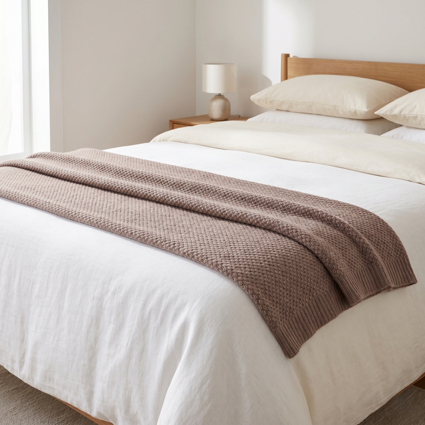 Heirloom Honeycomb Pure Himalayan Cashmere Throw
