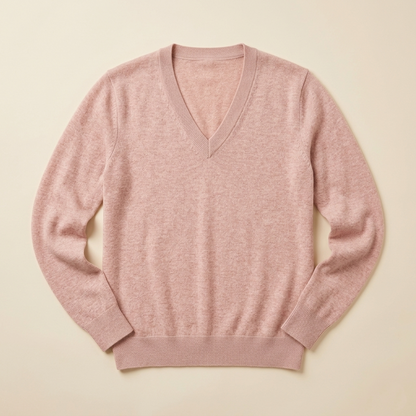 V-Neck Himalayan Cashmere Sweater For Women