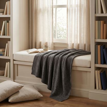 Heirloom Honeycomb Pure Himalayan Cashmere Throw