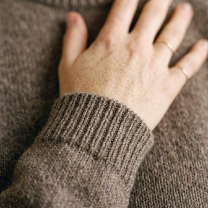 Crewneck Undyed Cashmere Sweater For Women