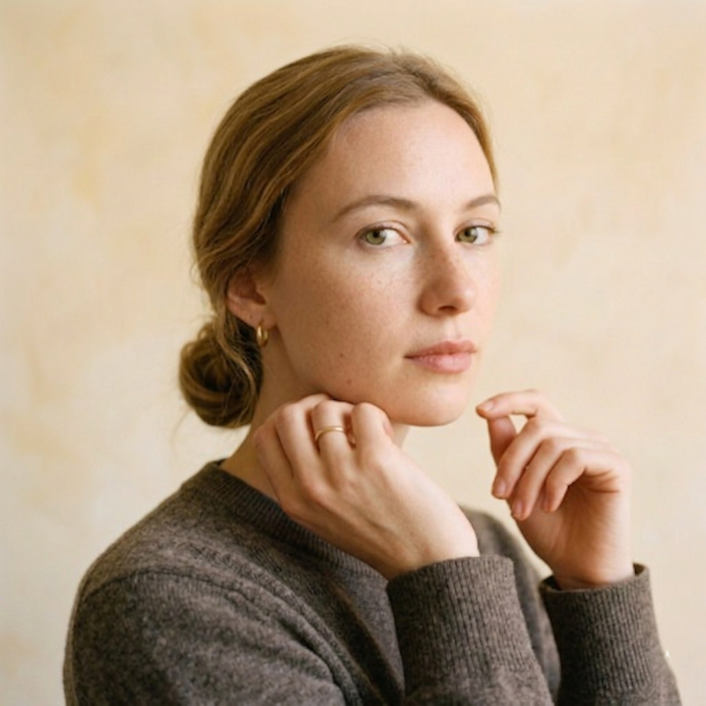 Crewneck Undyed Cashmere Sweater For Women