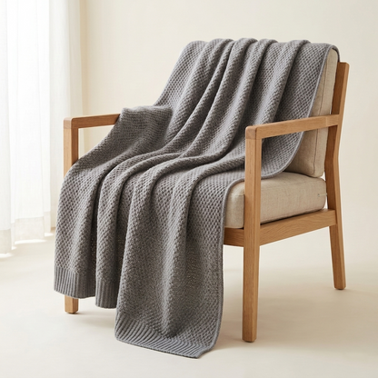 Heirloom Honeycomb Pure Himalayan Cashmere Throw