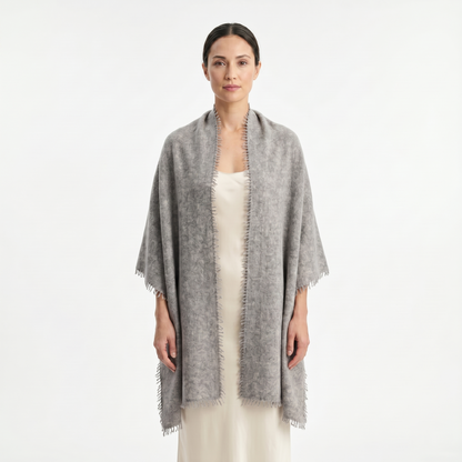 Pure 16-Micron Handknitted Cashmere Pashmina Shawl