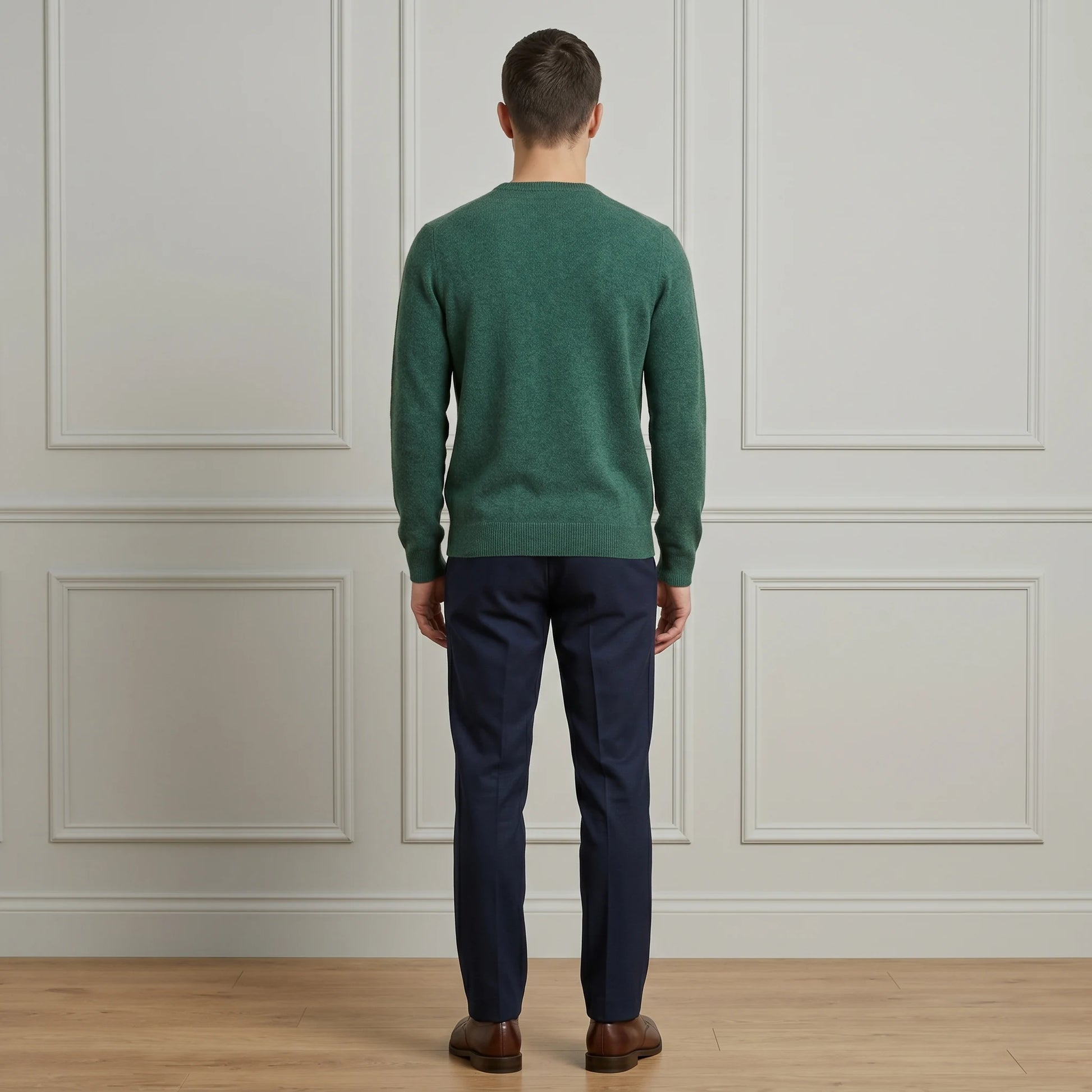Pine Original Crewneck Himalayan Cashmere Full Sleeve Sweater