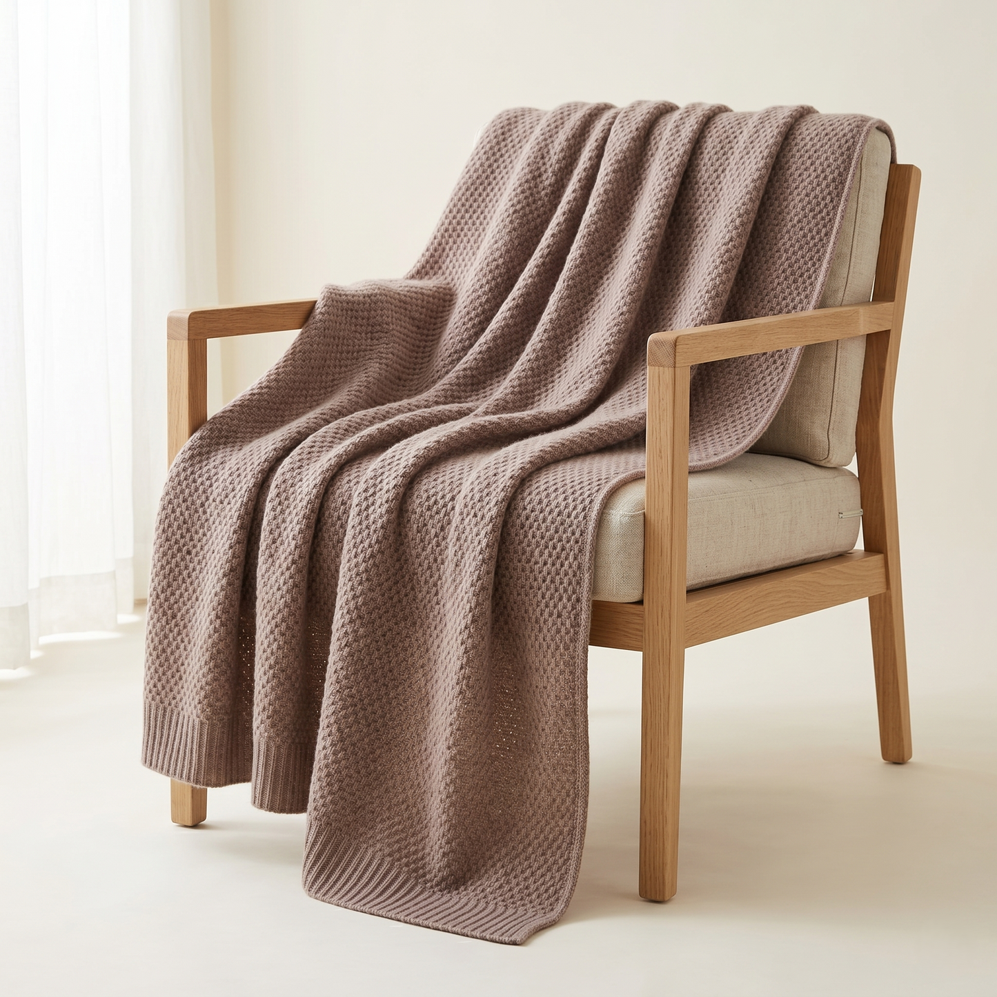 Heirloom Honeycomb Pure Himalayan Cashmere Throw