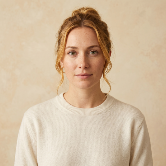 Himalayan Cashmere Original Crewneck Sweater For Women - Off White 1