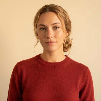 Himalayan Cashmere Original Crewneck Sweater For Women - Red