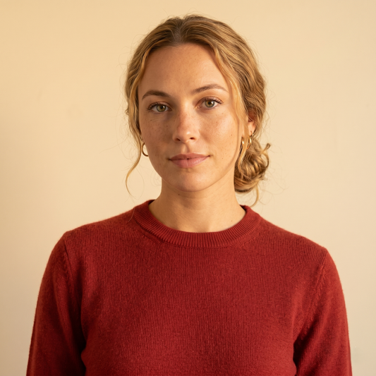 Himalayan Cashmere Original Crewneck Sweater For Women - Red