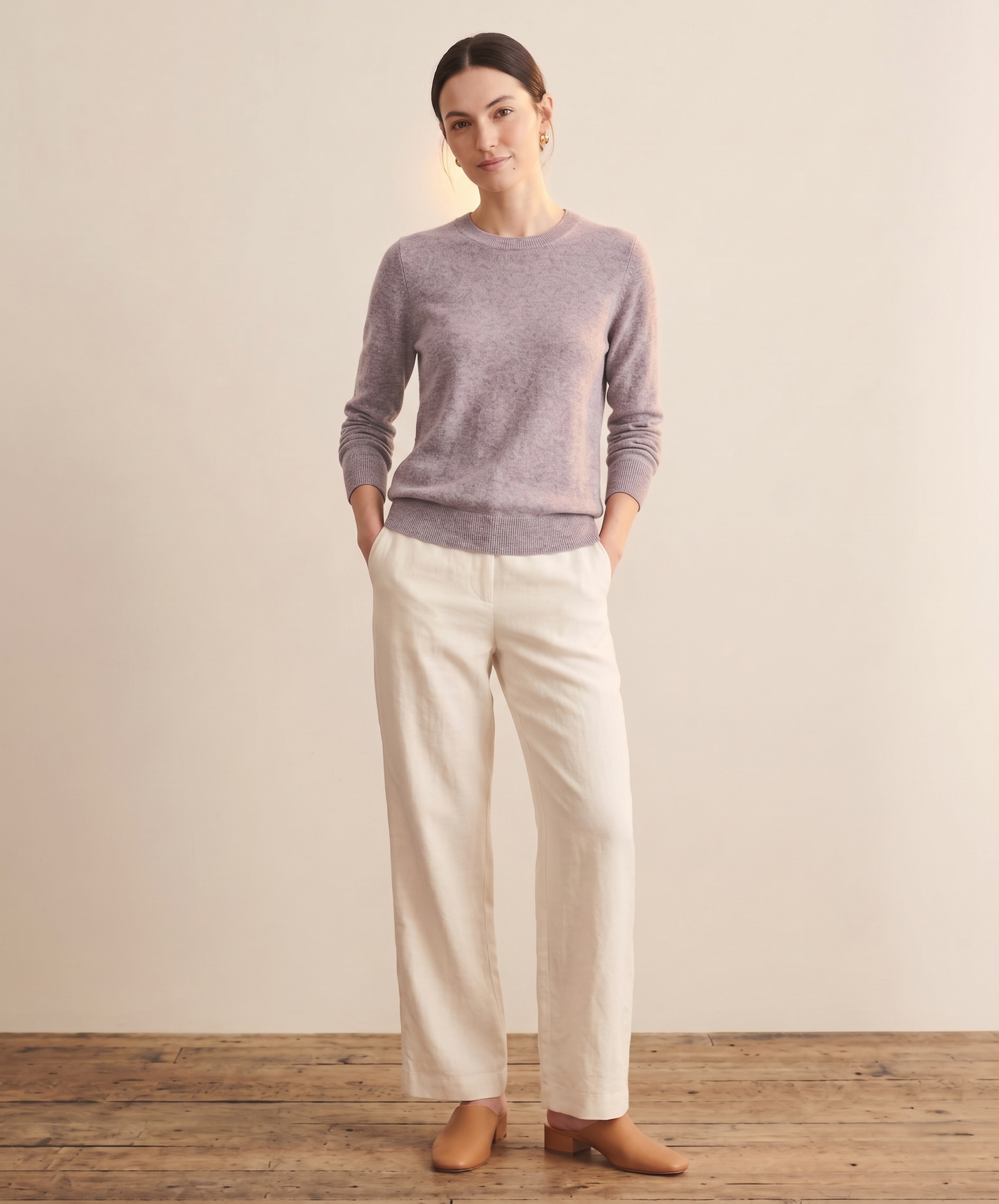 Himalayan Cashmere Original Crewneck Sweater For Women