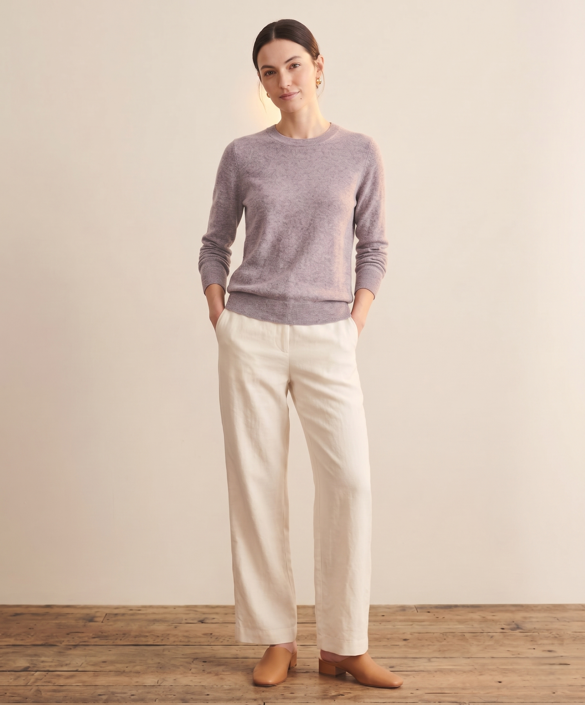 Himalayan Cashmere Original Crewneck Sweater For Women