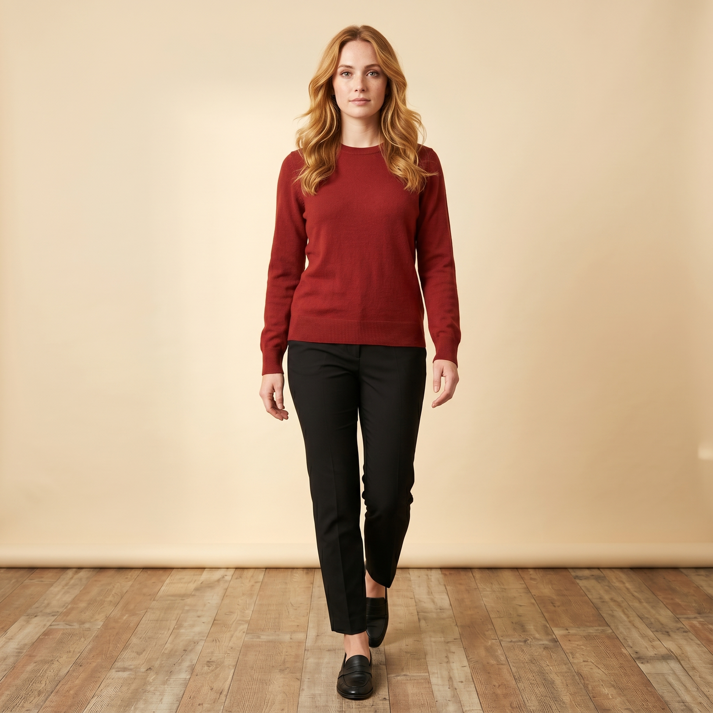 Himalayan Cashmere Original Crewneck Sweater For Women