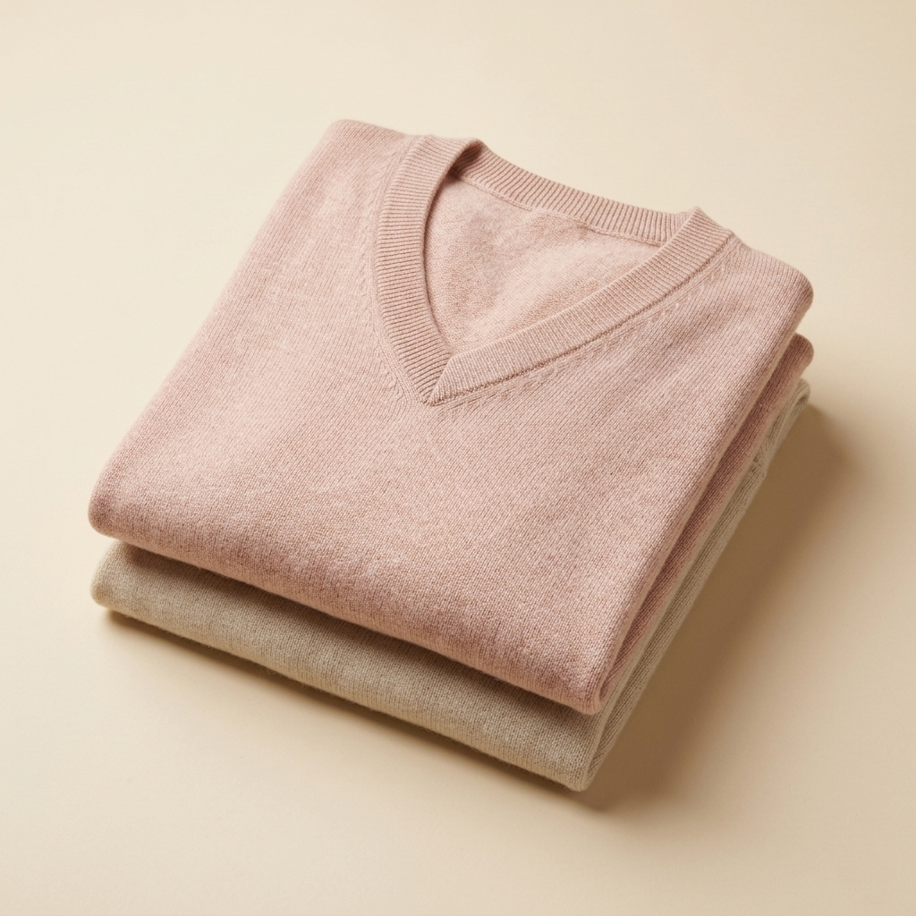 V-Neck Himalayan Cashmere Sweater For Women