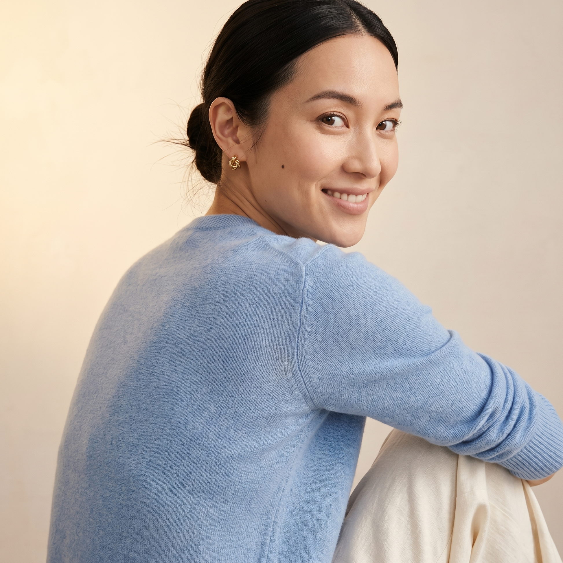 Himalayan Cashmere Original Crewneck Sweater For Women