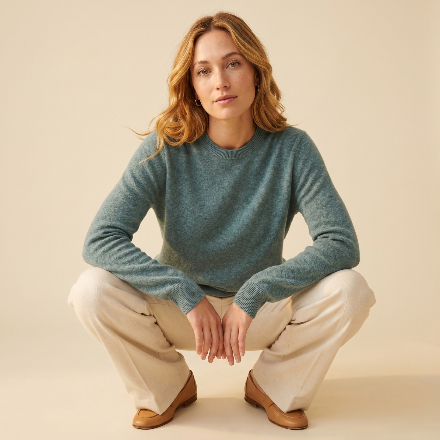 Himalayan Cashmere Original Crewneck Sweater For Women