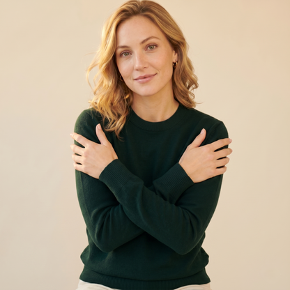 Himalayan Cashmere Original Crewneck Sweater For Women