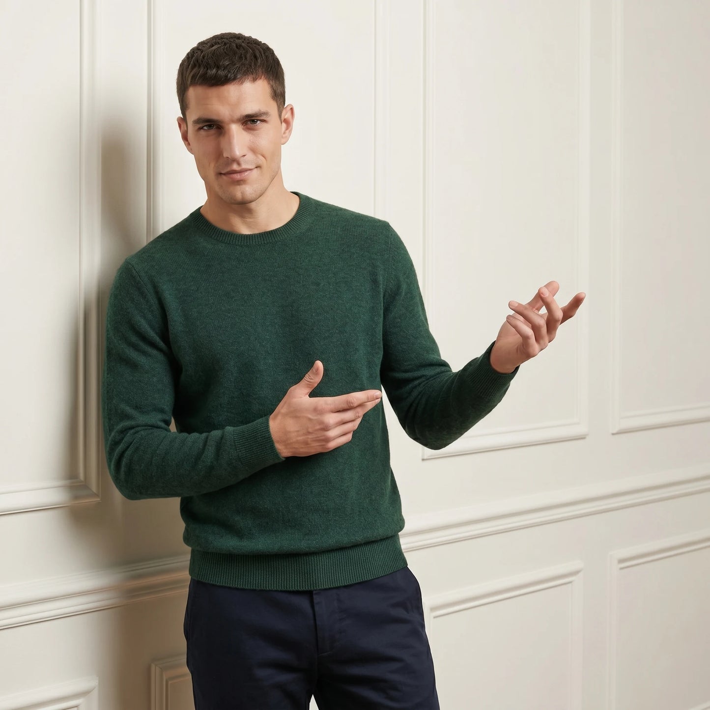 Pine Original Crewneck Himalayan Cashmere Sweater