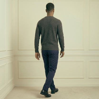 Executive Crewneck Undyed Himalayan Cashmere Sweater
