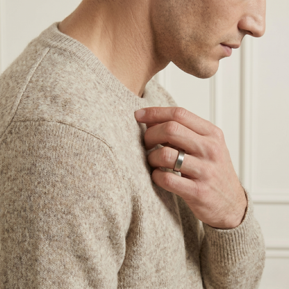 Executive Crewneck Undyed Himalayan Cashmere Sweater