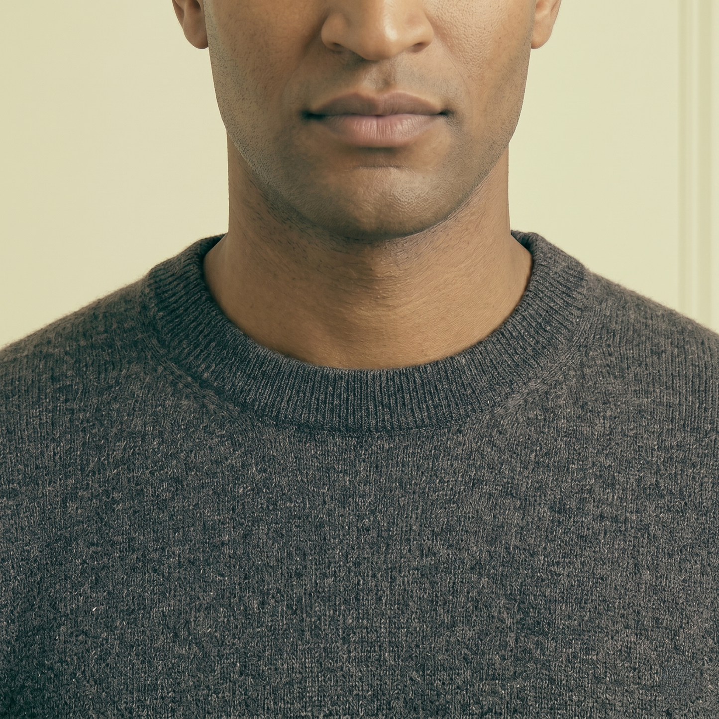 Executive Crewneck Undyed Himalayan Cashmere Sweater