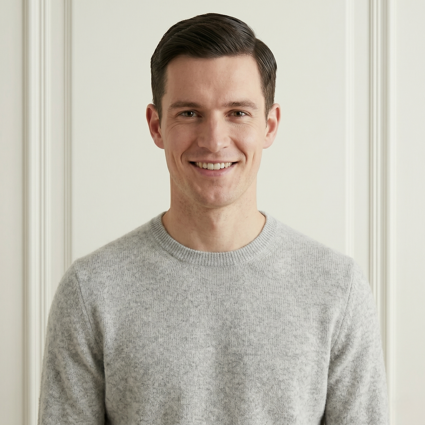 Executive Crewneck Undyed Himalayan Cashmere Sweater