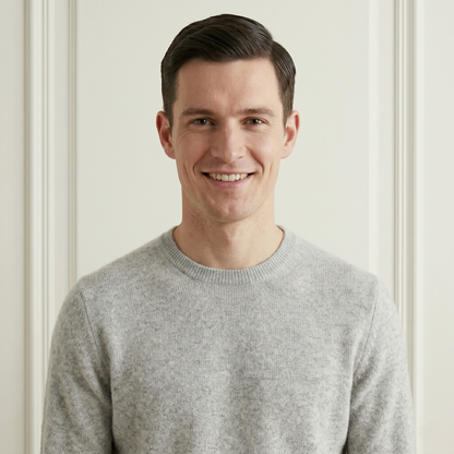 Executive Crewneck Undyed Himalayan Cashmere Sweater