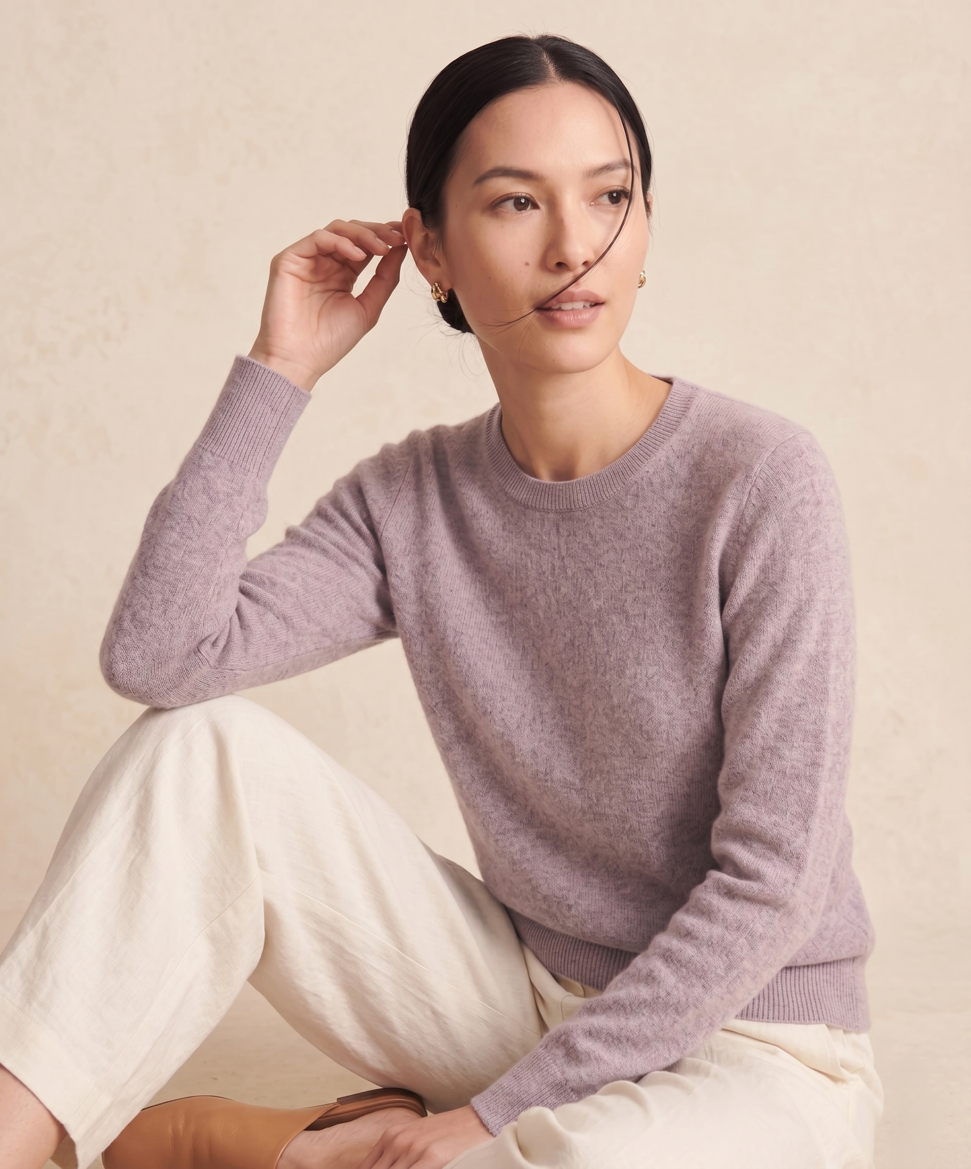 Himalayan Cashmere Original Crewneck Sweater For Women