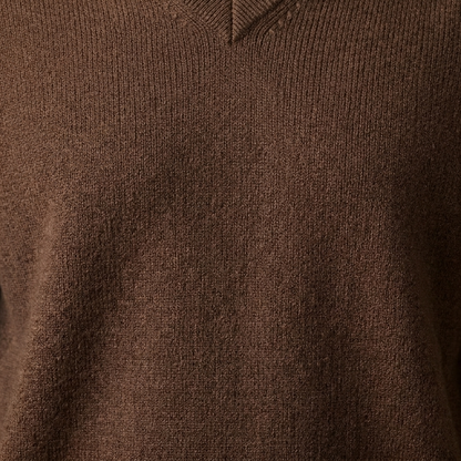 V-Neck Himalayan Cashmere Sweater For Women