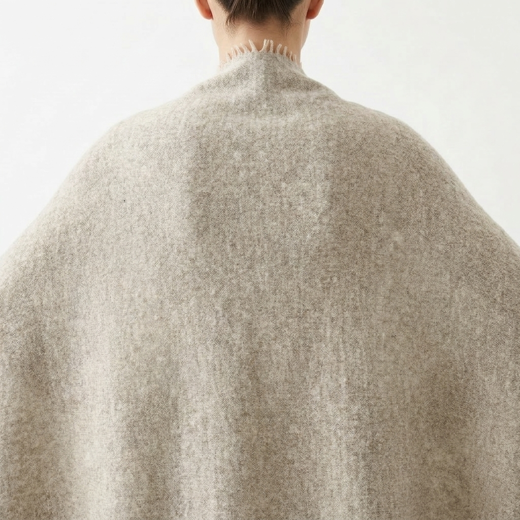 Pure 16-Micron Handknitted Cashmere Pashmina Shawl