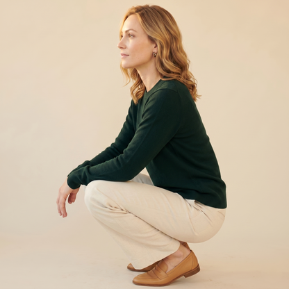 Himalayan Cashmere Original Crewneck Sweater For Women