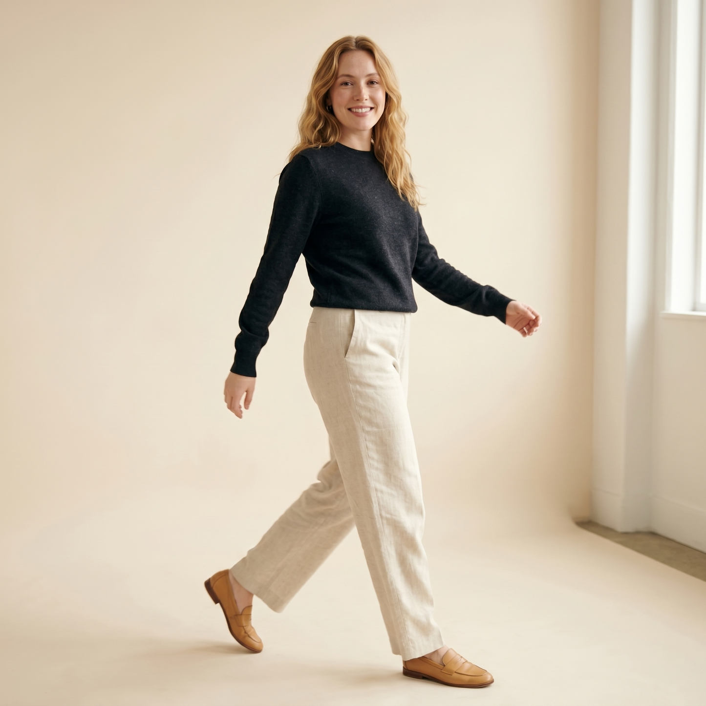 Himalayan Cashmere Original Crewneck Sweater For Women