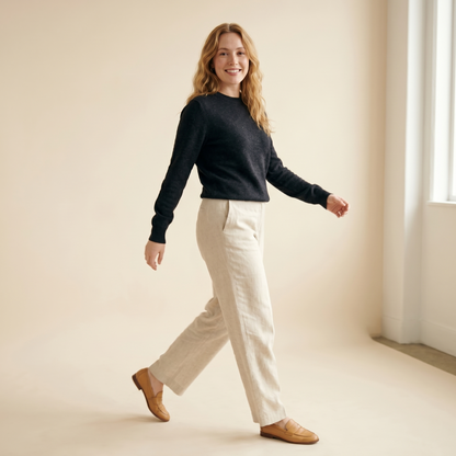 Himalayan Cashmere Original Crewneck Sweater For Women